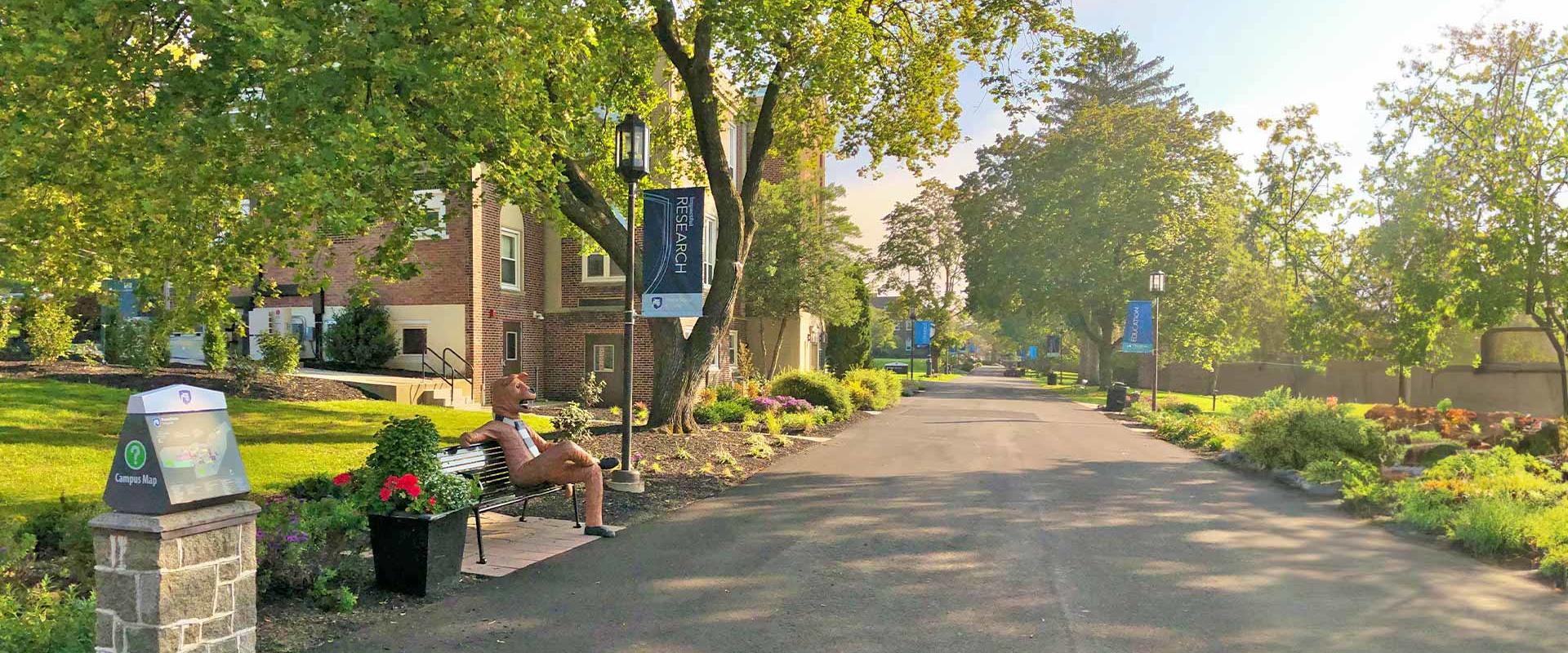 main walkway at Penn State Schuylkill